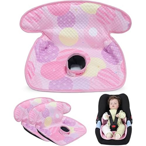Piddle Pad Car Seat, Waterproof Car Seat Protector for Potty Training, Travel-Friendly Baby Toddler Carseat Cover, Machine Washable Liner for Spills, Potty Accidents (Pink, 2PC)