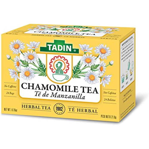 Tadin Chamomile Herbal Tea, Caffeine Free, 24 Tea Bags Per Box, Pack Of 6 Boxes Total