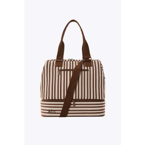 The Mini Weekender in Maple Stripe