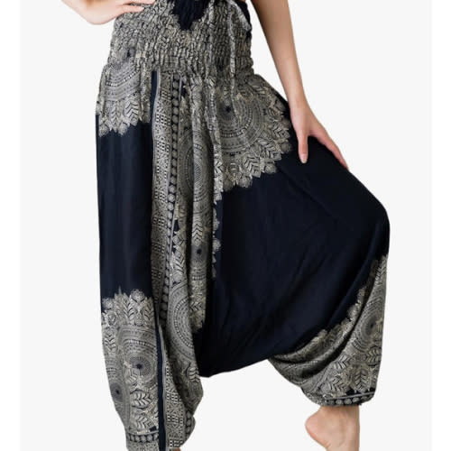 B BANGKOK PANTS Women's Harem Pants Jumpsuit Hippie Clothes