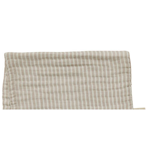 Taupe Stripe Muslin Burp Cloth