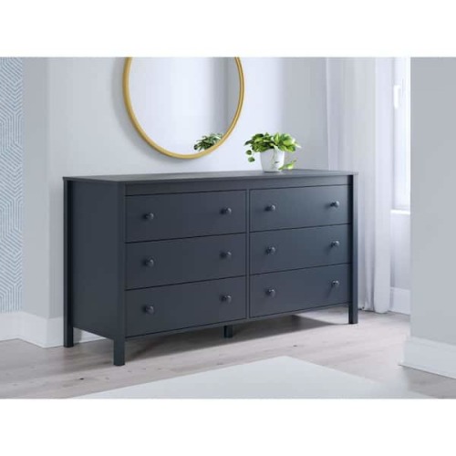 Simmenfort Blue 6 Drawers 60.75 in. Dresser