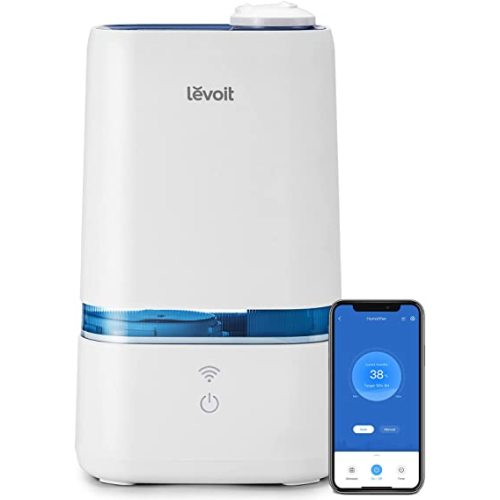 Amazon.com: LEVOIT 4L Smart Cool Mist Humidifier for Home Bedroom with Essential Oils, Customize Humidity for Baby & Plants, APP & Voice Control, Schedule, Timer, Last up to 40Hrs, Whisper Quiet, Handle Design : Everything Else
