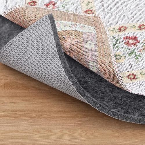 BALEINE Felt Non Slip Rug Pads, Extra Large 1/4" Thick Felt and Rubber Backing, Shock Absorbing Carpet Pad for All Carpets and Hardwood Floors (5x7 Ft)