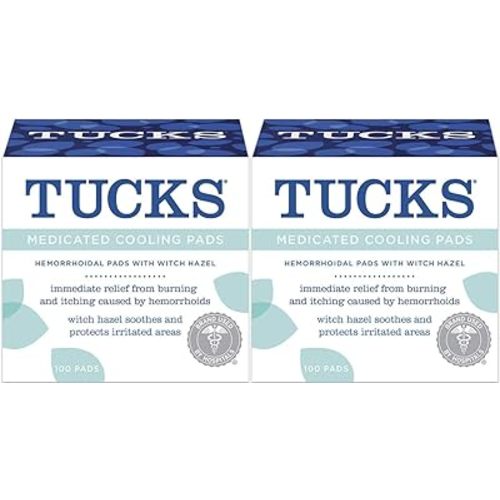 Tucks Md Cool Hemorrhoid Pad, 100 count (Pack of 2)