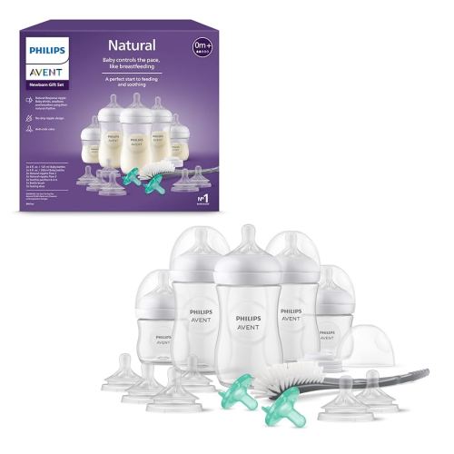 Philips Avent Natural Baby Bottle Newborn Baby Gift Set, SCD838/31