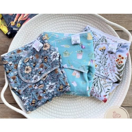 Etsy-Bamboo Cotton Preflat Cloth Diaper
