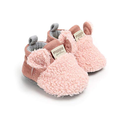 Baby Boys Girls Soft Plush Slippers Cartoon Toddler Infant Warm Winter House Shoes