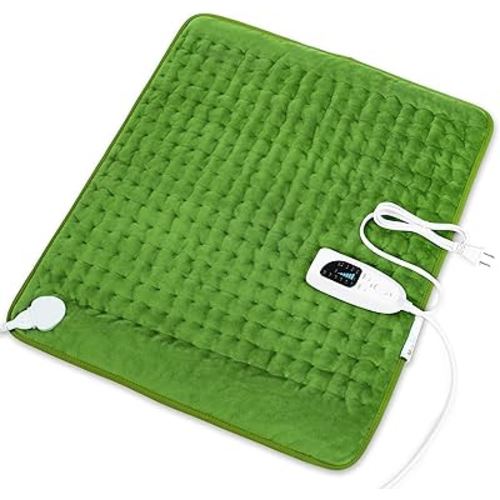 Heating Pad-Electric Heating Pads for Back,Neck,Abdomen,Moist Heated Pad for Shoulder,Knee,Hot Pad for Arms and Legs,Dry&Moist Heat & Auto Shut Off(Military Green, 20''×24'')