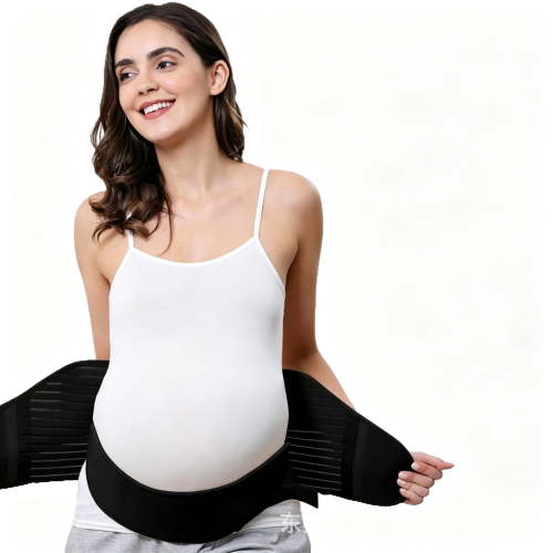 NeoTech Care Pregnancy Belly Band, Maternity Belt, for Pregnancy Belly Support, Back/Pelvic Support (Size XL, Black Color)