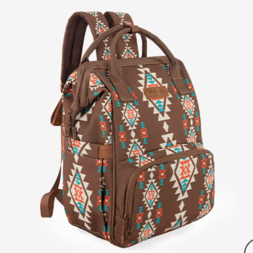 Wrangler Aztec Southwestern Print Diaper Bag - Montana West – Montana West World