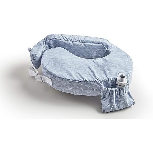 My Brest Friend Original Nursing Pillow Enhanced Ergonomics Essential Breastfeeding Pillow Support For Mom & Baby W/ Convenient Side Pocket, Double Straps & Slipcover, Horizon