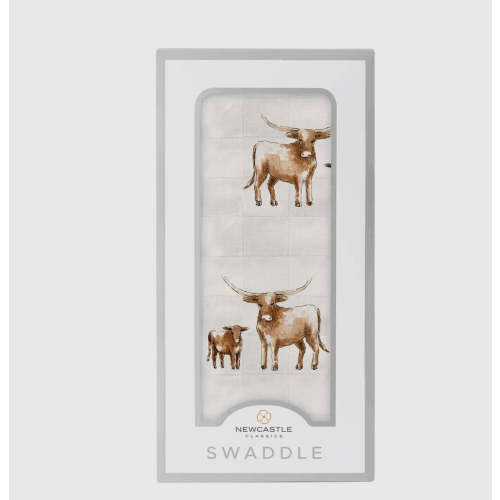 Longhorn Swaddle Blanket