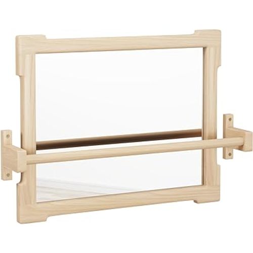 Montessori Pull Up Bar for Infants, Montessori Small Mirror is Suitable for Babies 6-18 Months, Kids Baby Registry Item