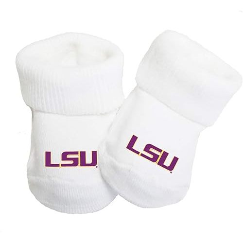 LSU Tigers Baby Toe Bootie Socks