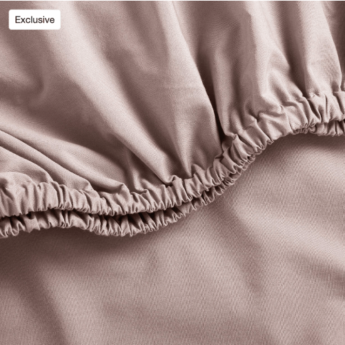 Cozy Cloud Moody Mauve Washed Organic Cotton Baby Crib Fitted Sheet