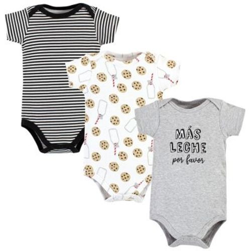 Hudson Baby Cotton Bodysuits, Leche Por Favor, 3-6 Months