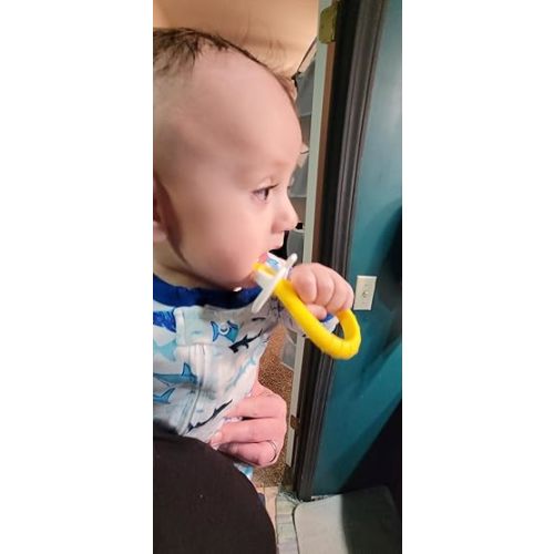 Frida Baby Baby's First Toothbrush with Case, 3 Months , Pack of 1