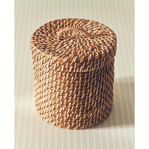 KIDS’ RATTAN HAMPER WITH LID
