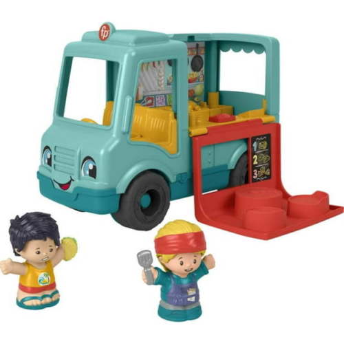 Fisher-Price Little People Serve It Up Food Truck Musical Toddler Toy with 2 Figures