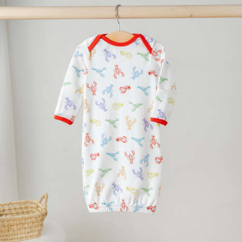 Colorful Claws Organic Cotton Crawfish Baby Gown – Birdwell's
