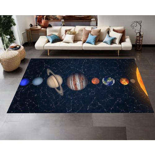 Solar System Rug, Galaxy Area Rug, Astronomy Home Decor, Rugs For Kids Room, Home Decor, Area Rug, Planet Rug, Universe Rug, Non Slip