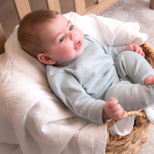 Organic Breathable Swaddle Blankets 4-Color Pack
