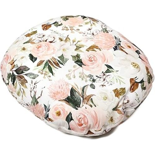 EFELIM Nest Pillow with Cotton Cover, Cartoon Lounger Pillow Portable Lightweight Lounger Floor Seat for Home Travel (Rose)