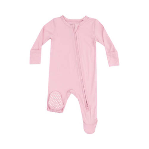 2 Way Zipper Footie - Solid Cameo Pink – Angel Dear