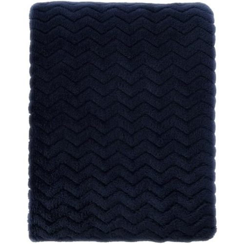 CREVENT 30''X40'' Soft Cozy Warm Baby Blankets for Boys Girls Solid Color - All Season Use - Newborn Essentials (Wave Dark Blue/Navy)