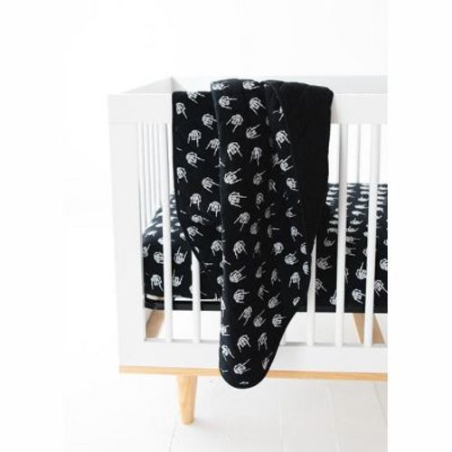 Quilted Blanket | Rock N' Skull | Charlie Lou Baby