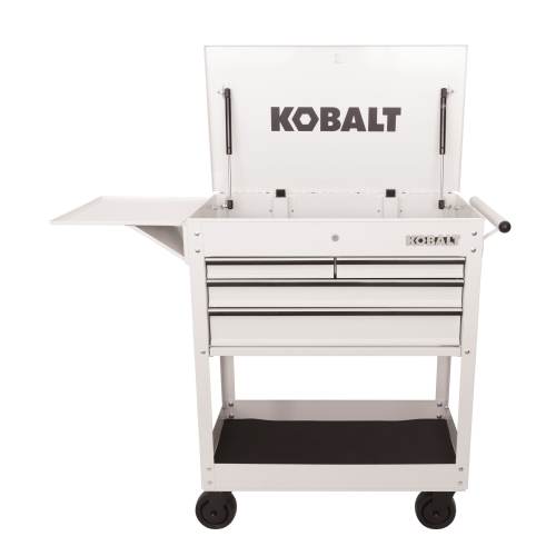 Kobalt 35-in W x 37.5-in H 4 -Drawer Steel Rolling Tool Cabinet ( White )