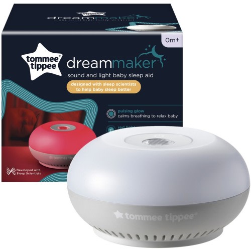Tommee Tippee Dreammaker Baby Sleep Aid, Scientifically Proven to Help Babies Sleep Better, Pink Noise, Intelligent Cry Sensor