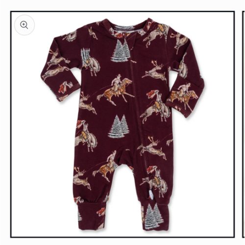 Traditional Red Cowboy Christmas Folding Feet Jammies – Cowkid Clothing Company