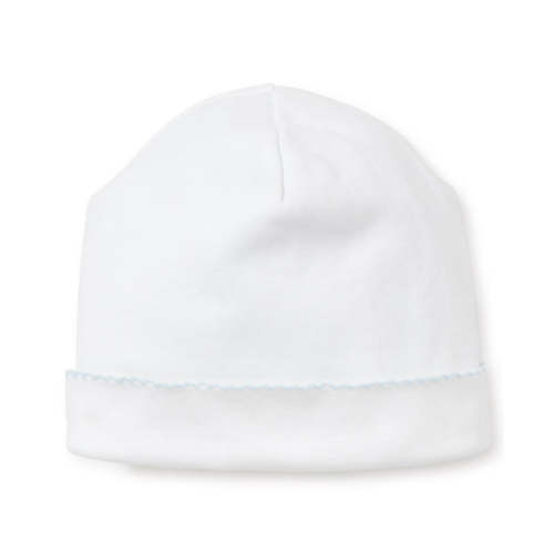 White/Blue Kissy Basics Hat - Kissy Kissy -Premium Pima Cotton Baby Clothes