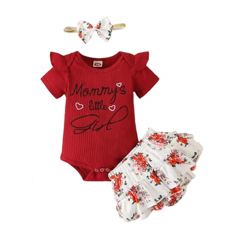 RONGTAI Baby Girl Clothes I Get It Form My MaMa Newborn Infant Outfits Preemie Girls Set with Headband 0-18 Months