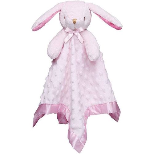 Pro Goleem Loveys for Babies Bunny Security Blanket Baby Girl Gifts Newborn Soft Pink Lovie for Infant and Toddler Snuggle Toy Stuffed Animal, Pink 16 Inch
