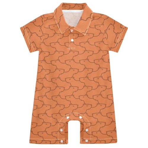 Aflyko Baby Boys' Rompers Newborn Cotton Polo Bodysuit
