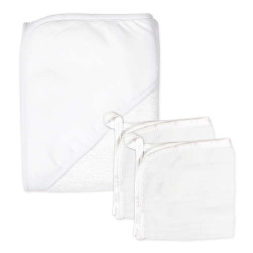 3-Piece Organic Cotton Hooded Towel Set, Tossed Skulls | Honest Baby Clothing