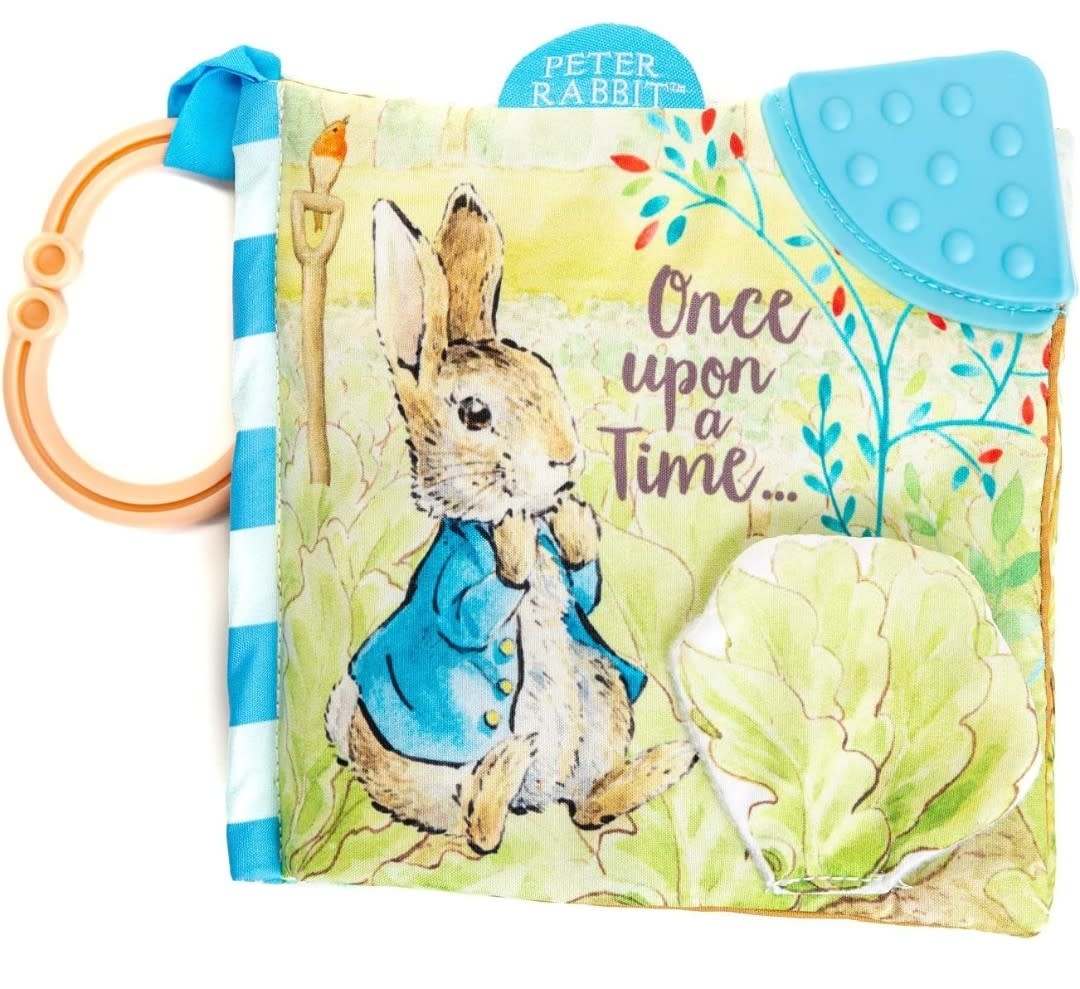 KIDS PREFERRED Peter Rabbit Soft Book with toy, Teether and Crinkle, 5 Inches