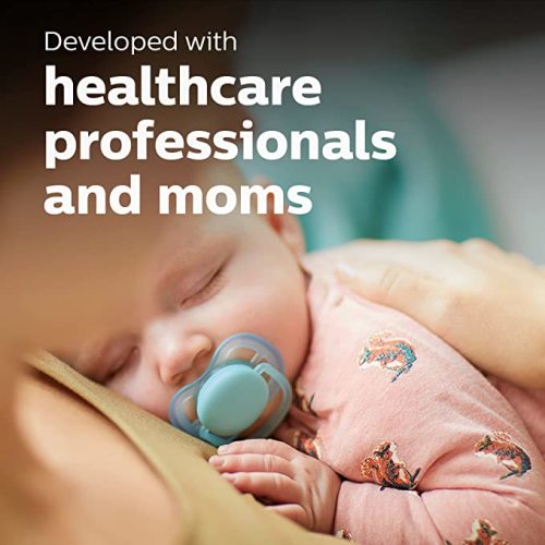 Philips AVENT Ultra Air Pacifier 6-18 Months, Blue/Green, 4 Pack, SCF244/42 - 6-18m