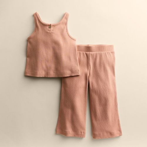 Baby & Toddler Girl Little Co. By Lauren Conrad Ribbed Tank Top & Relaxed Bottoms Set