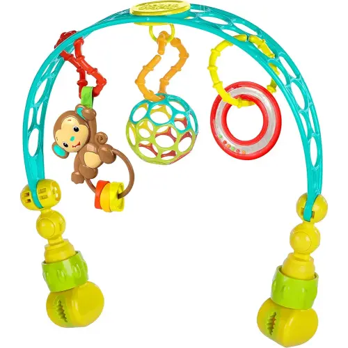 Bright Starts OBall Flex 'n Go Activity Arch Stroller or Carrier Take-Along Toy, Ages Newborn +