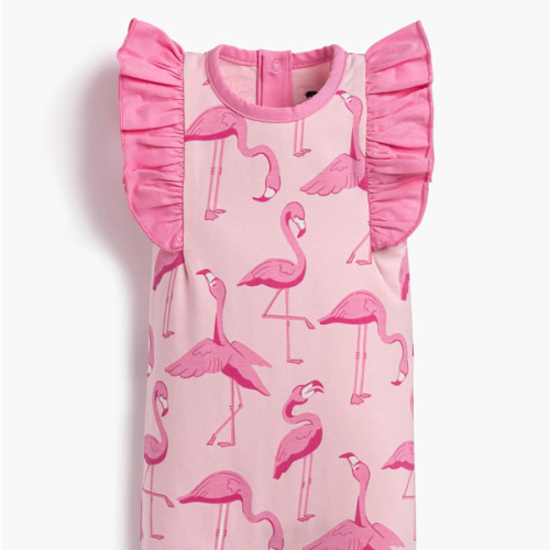 Sleeveless Ruffle Romper - Organic Baby Clothes - Monica + Andy