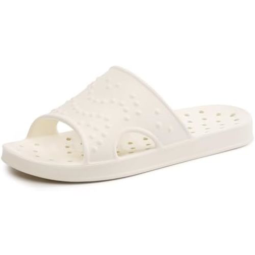 shevalues Shower Shoes for Women Men with Arch Support Quick Drying Pool Slides Lightweight Beach Sandals with Drain Holes