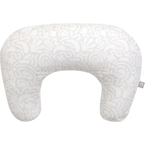 Boppy Nursing Pillow, Cream Retro Squiggles, Larger, More Supportive Pillow for Breastfeeding and Bottle Feeding, Firmer Fill, Higher Lift, Larger Area Than Original Nursing Pillow