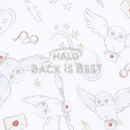 HALO Harry Potter 100% Cotton Sleepsack Swaddle, 3-Way Adjustable Wearable Blanket, TOG 1.5, Harry Potter Messenger, Newborn, 0-3 Months