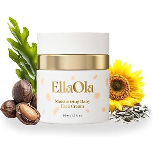96 Hour Deep Moisturizing Baby Face Cream for Dry, Eczema Prone & Sensitive Skin - Daily Organic Face Lotion Nourishes & Hydrates, Fragrance Free | 1.7 fl. oz.