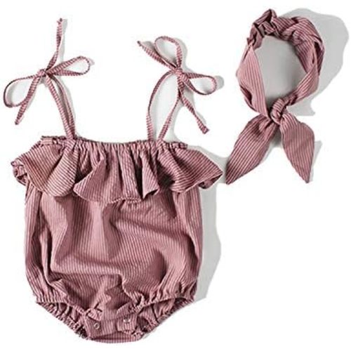 Newborn Baby Girl Clothes Infant Sling Romper Sleeveless Jumpsuit Floral Print Summer Dresses Outfit