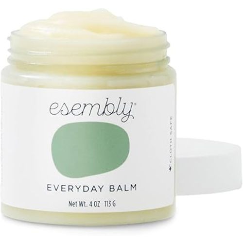 Esembly Everyday Balm, Organic Diaper Balm for Delicate Baby Skin, Diaper Rash Prevention, Multiple Uses Including Nipple Cream, Cradle Cap, Dry and Chapped Skin, Made in USA, 4oz